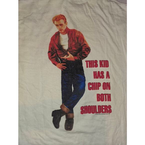 Vtg Rebel Without A Cause James Dean T Shirt 1996 90s Warner Bros Size Large - Picture 5 of 6